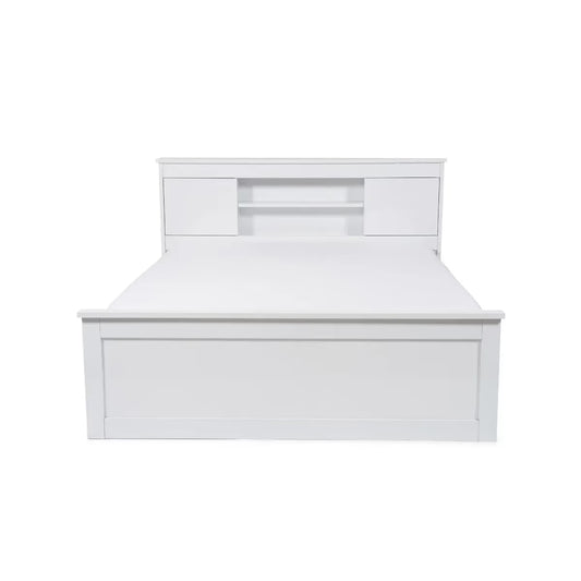 Pan Home King-Size Storage Bed with Mattress – 180 × 200 cm