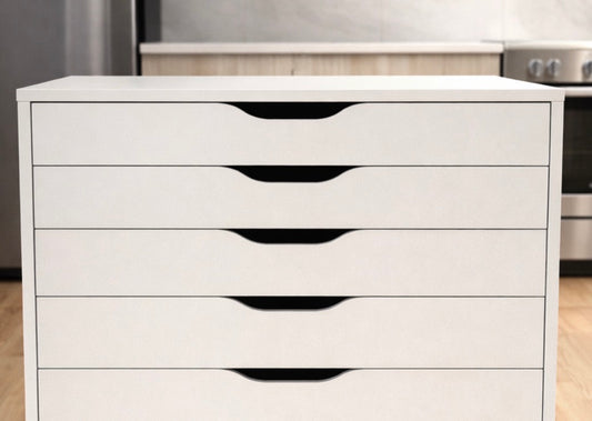IKEA ALEX Drawer Unit on Castors – White, 67x66 cm, Mobile Storage