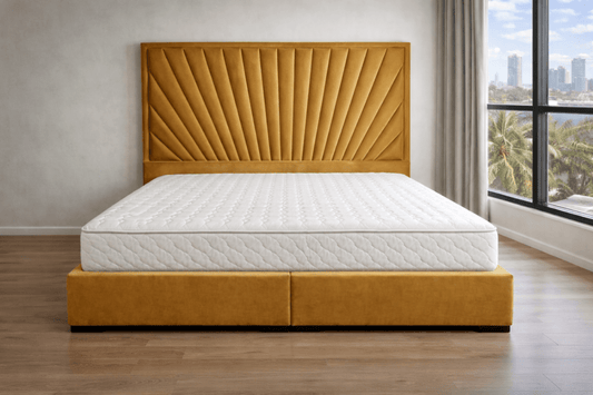 2XL Home Headboard – Bloom / Sunburst Style – with High - Quality King Size Mattress (180x200cm - althahanifurniture