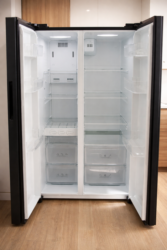 Daewoo Side-by-Side Fridge Freezer – 510L, Smart Inverter, No-Frost, Matte Black