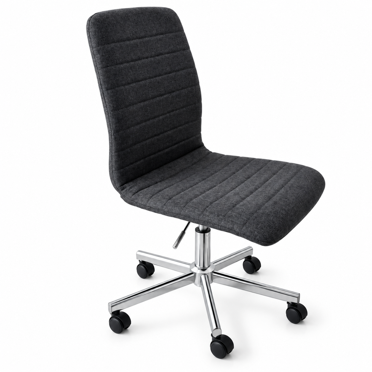 JYSK PEBRINGE Adjustable Swivel Desk Chair – Dark Grey