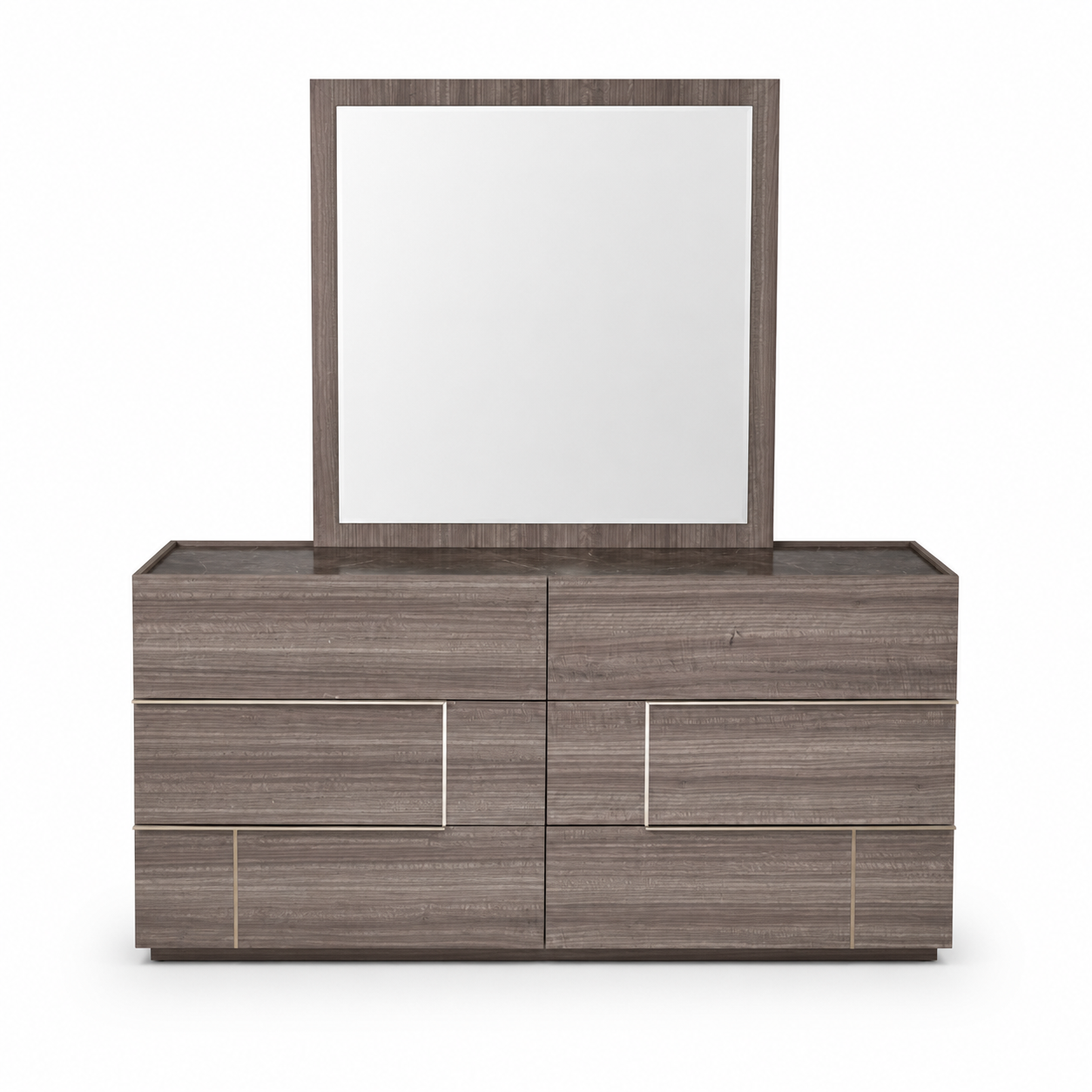 Home Centre Warner 2-Single-Bed Bedroom Set with 2 Prime Relax Mattresses, Nightstand & Dresser – 120 × 200 cm