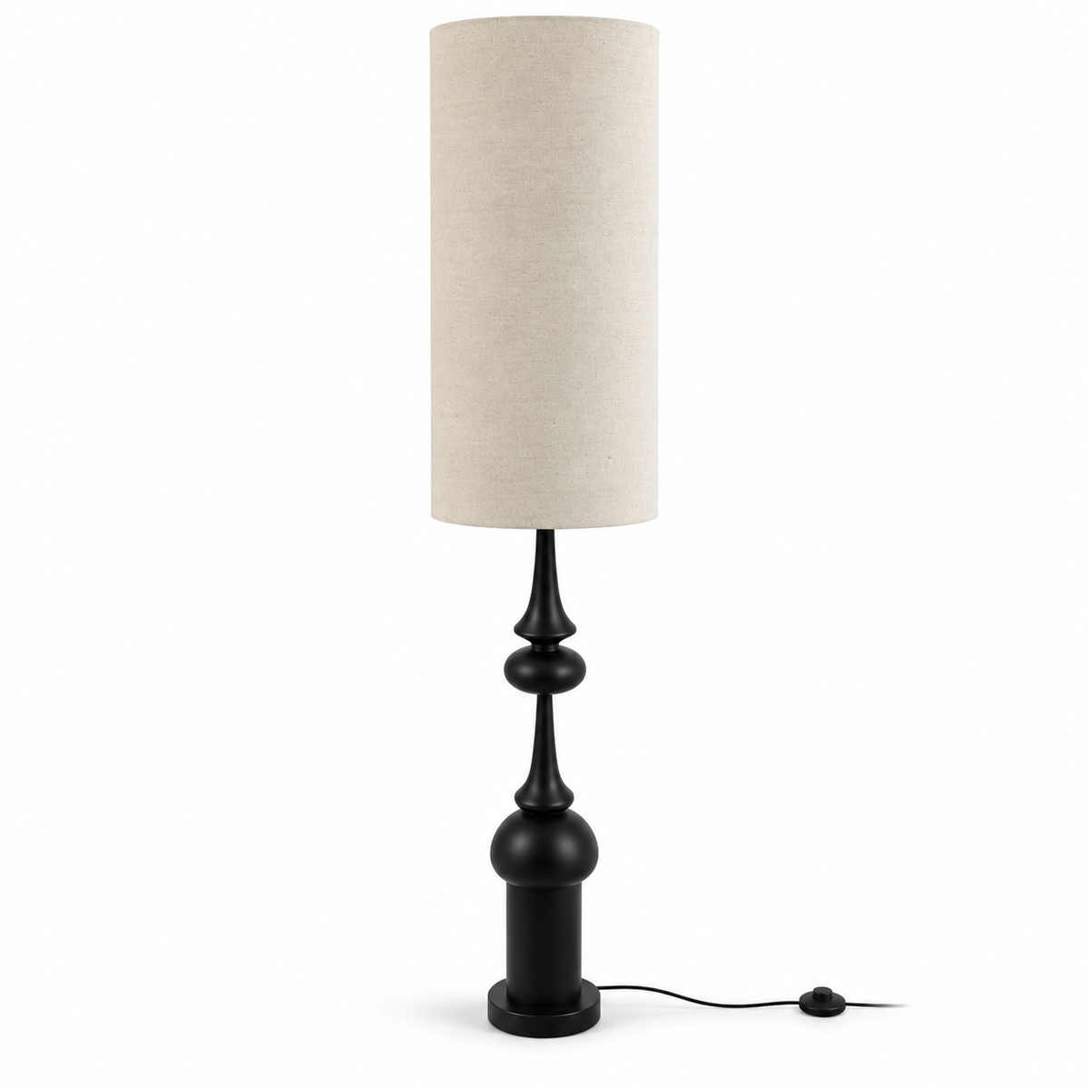 Home Centre Gannet Resin Floor Lamp – Black & Beige – 156 cm