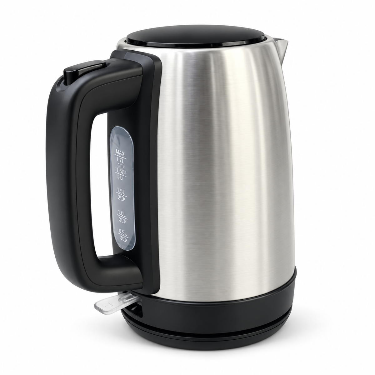 Philips HD9350/92 1.7L Stainless Steel Electric Kettle – Silver & Black