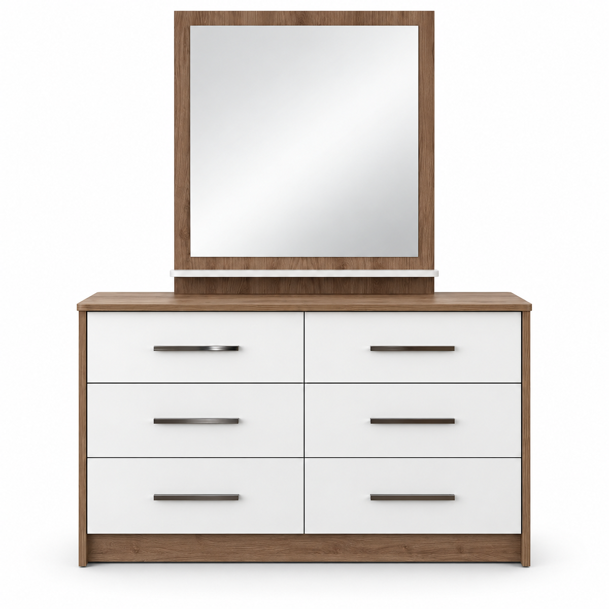 Home Centre Etna 6-Piece King Bedroom Set – Oak & White – 180 × 200 cm