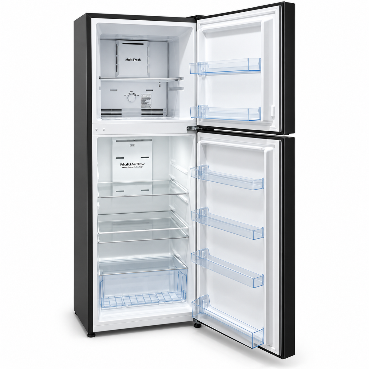 Nikai NRF410FSS 410L No-Frost Double-Door Refrigerator – Grey