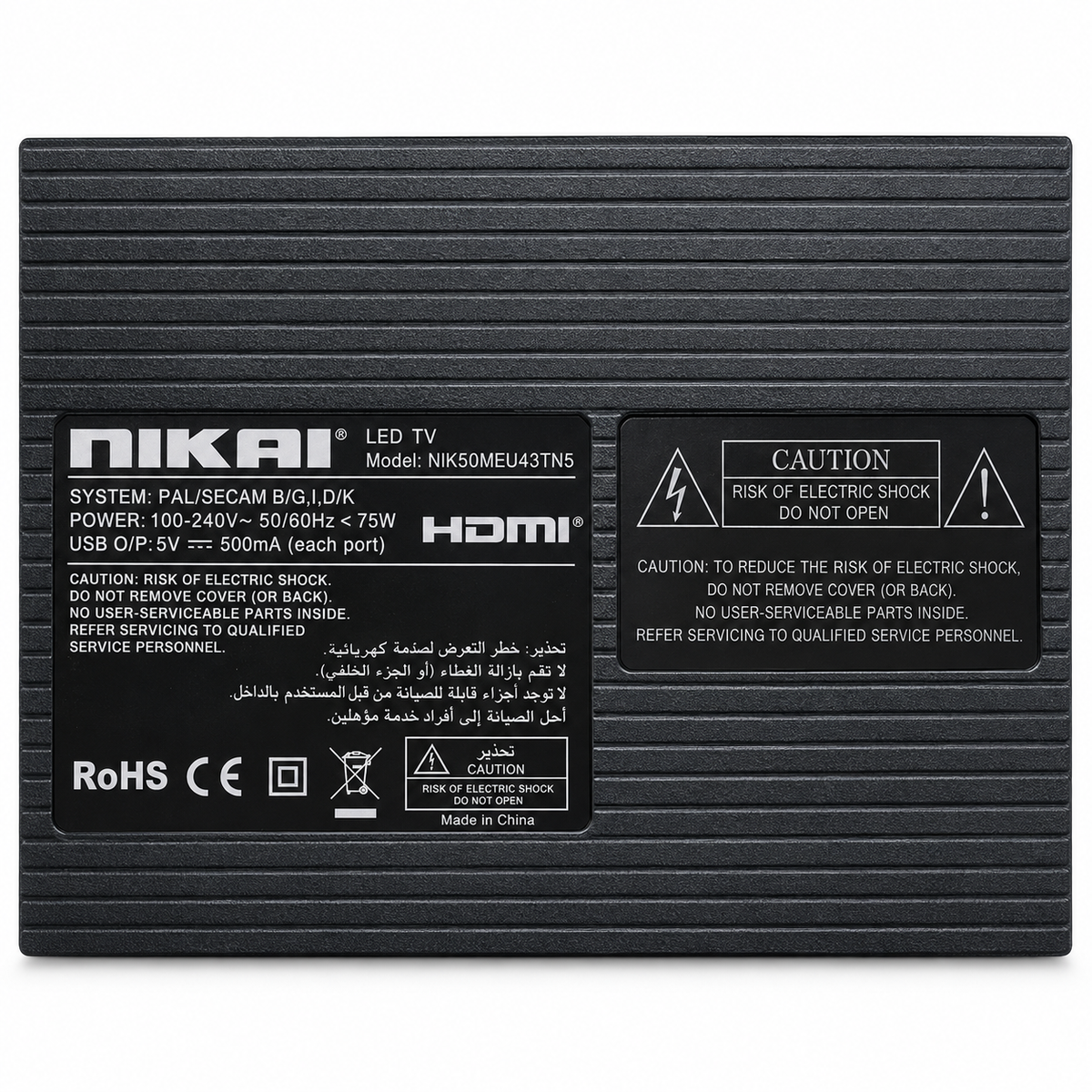 Nikai 50-Inch Smart LED TV with webOS Hub – Black