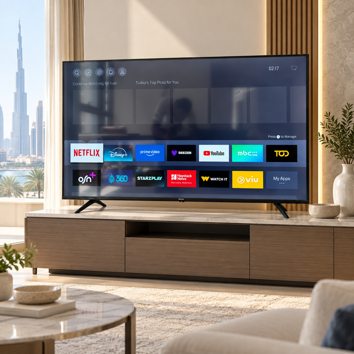 Hisense 55A61G 55-Inch 4K UHD Smart TV with Remote – Black