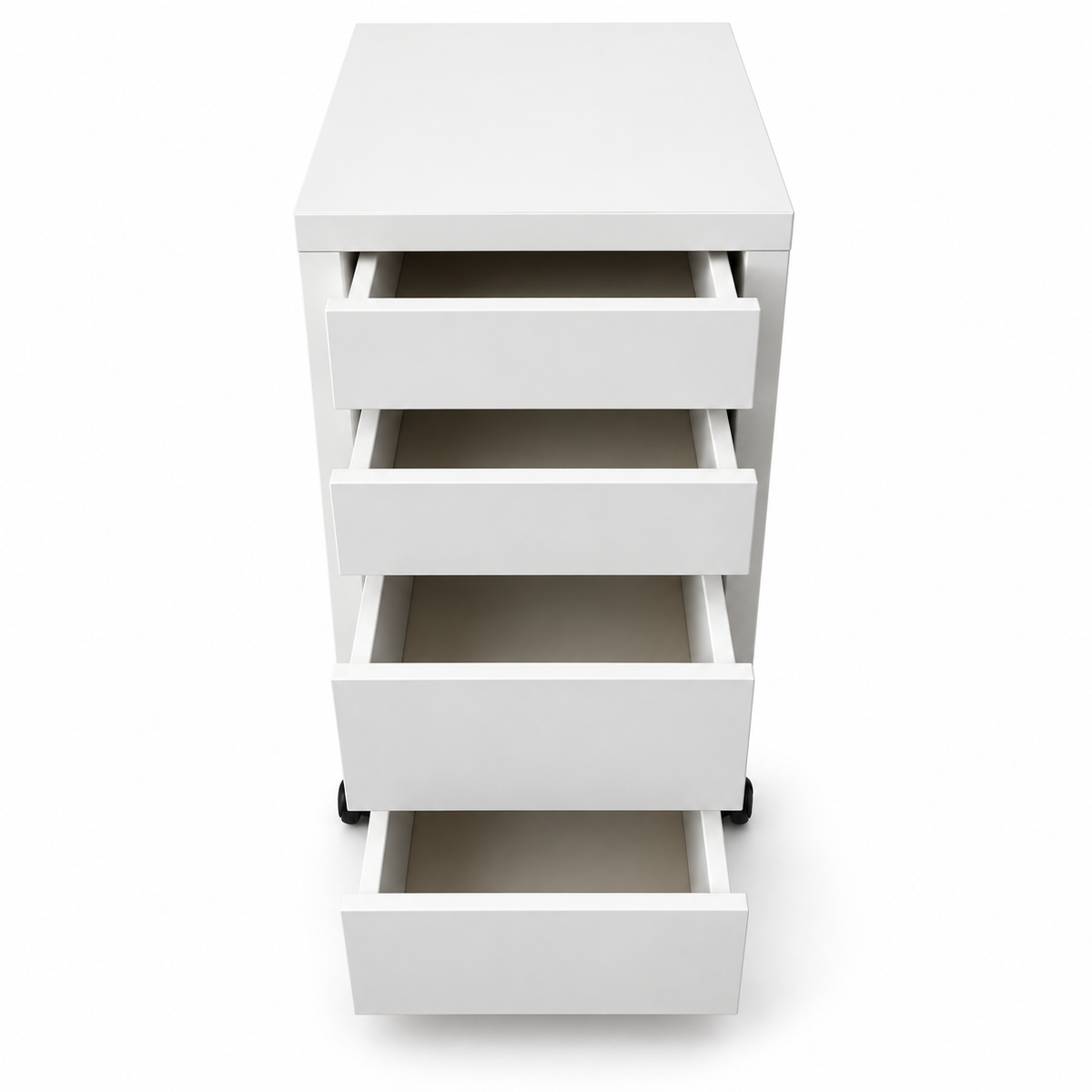 IKEA MICKE 4-Drawer Unit on Castors – 35 × 50 × 75 cm – White