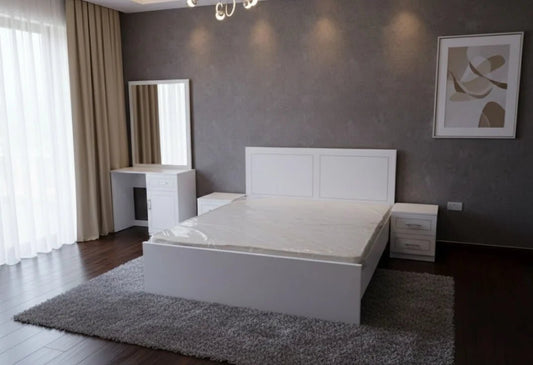 AFT Pentair Series King Bedroom Set | Premium White & Brand New - althahanifurniture