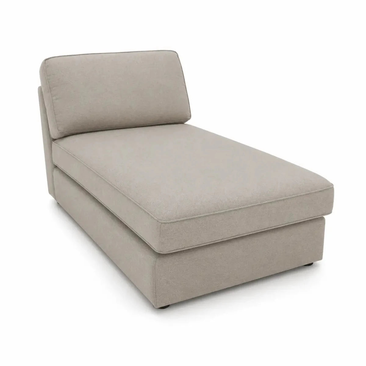 Armless Chaise Lounge Module | Modular Sofa Component, Low-Profile Daybed - used 7 months - Al Thahani Furniture