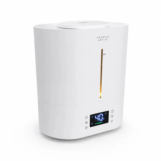 ASAKUKI 4L Cool Mist Humidifier & Essential Oil Diffuser | Top-Fill, LED Display, 40H Runtime - used 3 months - Al Thahani Furniture