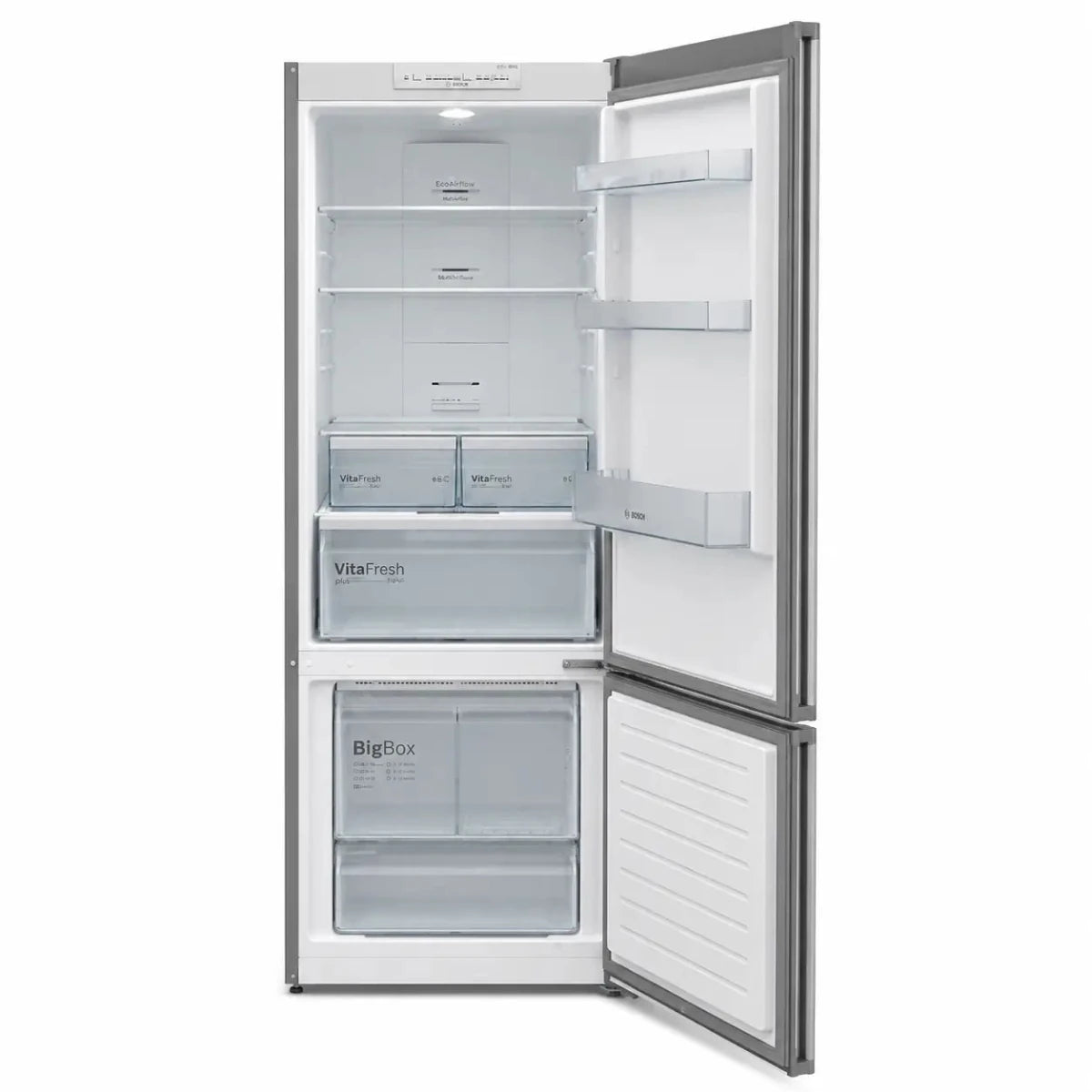 Bosch Series 4 Freestanding Fridge - Freezer | KGN55VL21M/02, Stainless Steel, 530L - used 9 months - Al Thahani Furniture
