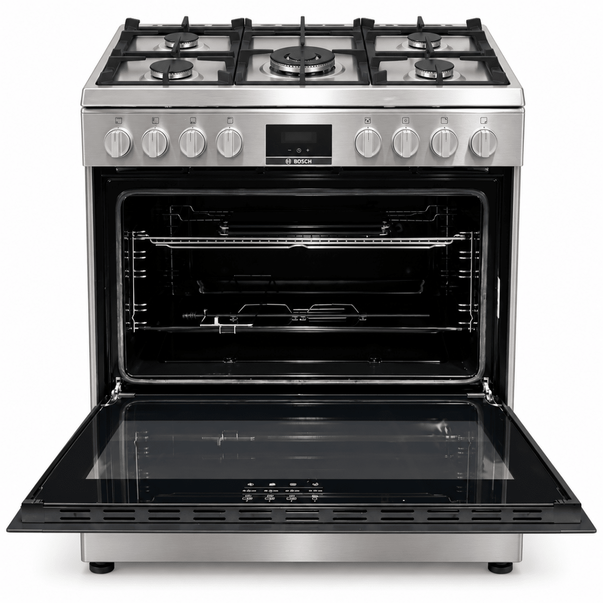 Bosch Series 6 90cm 5-Burner Gas Cooker with 125L Oven – HGW3ASQ50M – Stainless Steel - Al Thahani Furniture