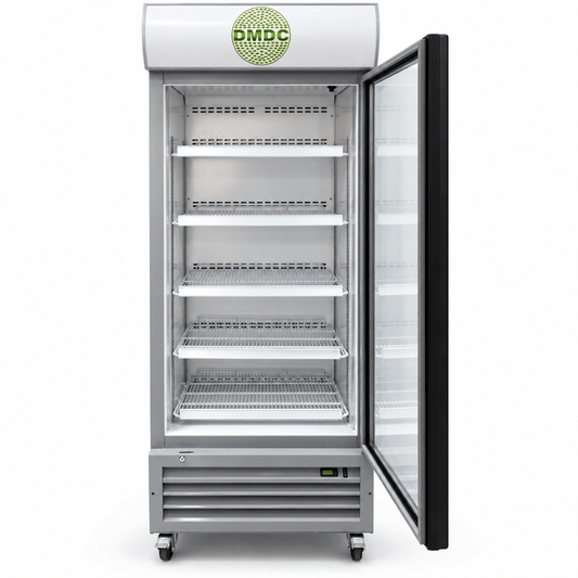 Celsius TSB1CF20 650L Commercial Upright Display Chiller – Single Glass Door – Silver - Al Thahani Furniture