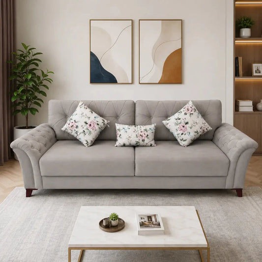 Danube Home 3-Seater Fabric Sofa - used 8 months - Al Thahani Furniture