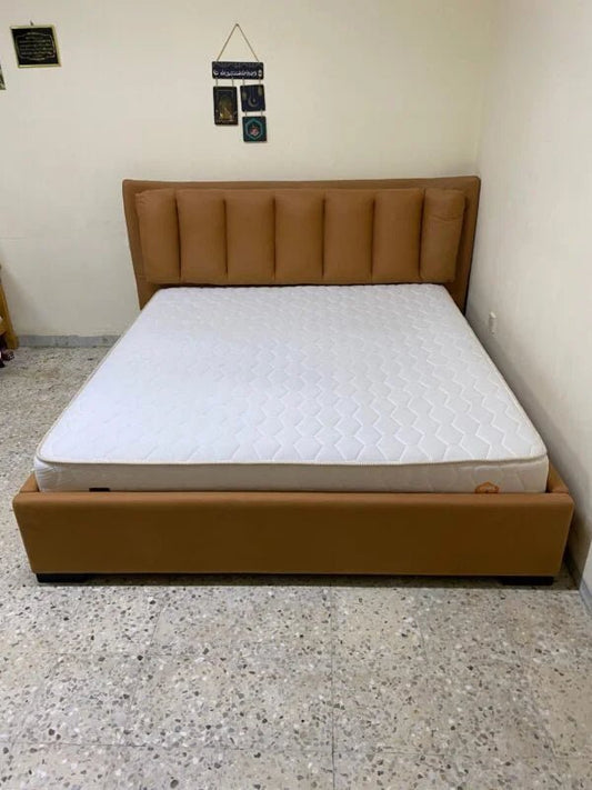 Danube King Bed with Mattress| Channel - Tufted Upholstered Headboard,180x200cm - althahanifurniture