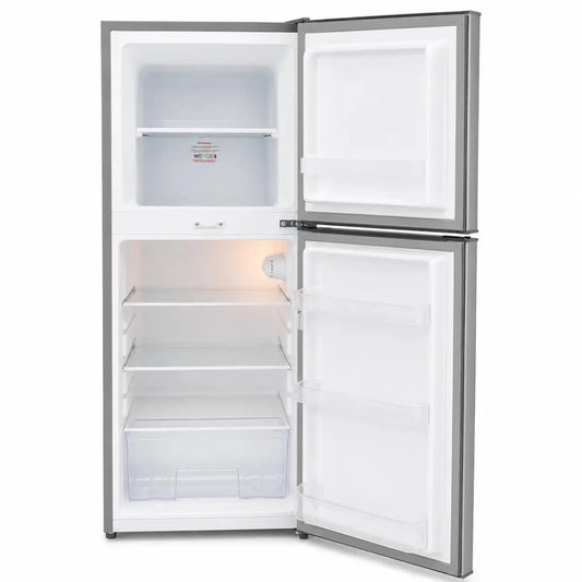 Geepas GRF2209SXE Double - Door Refrigerator | 200L, Silver - used 6 months - Al Thahani Furniture