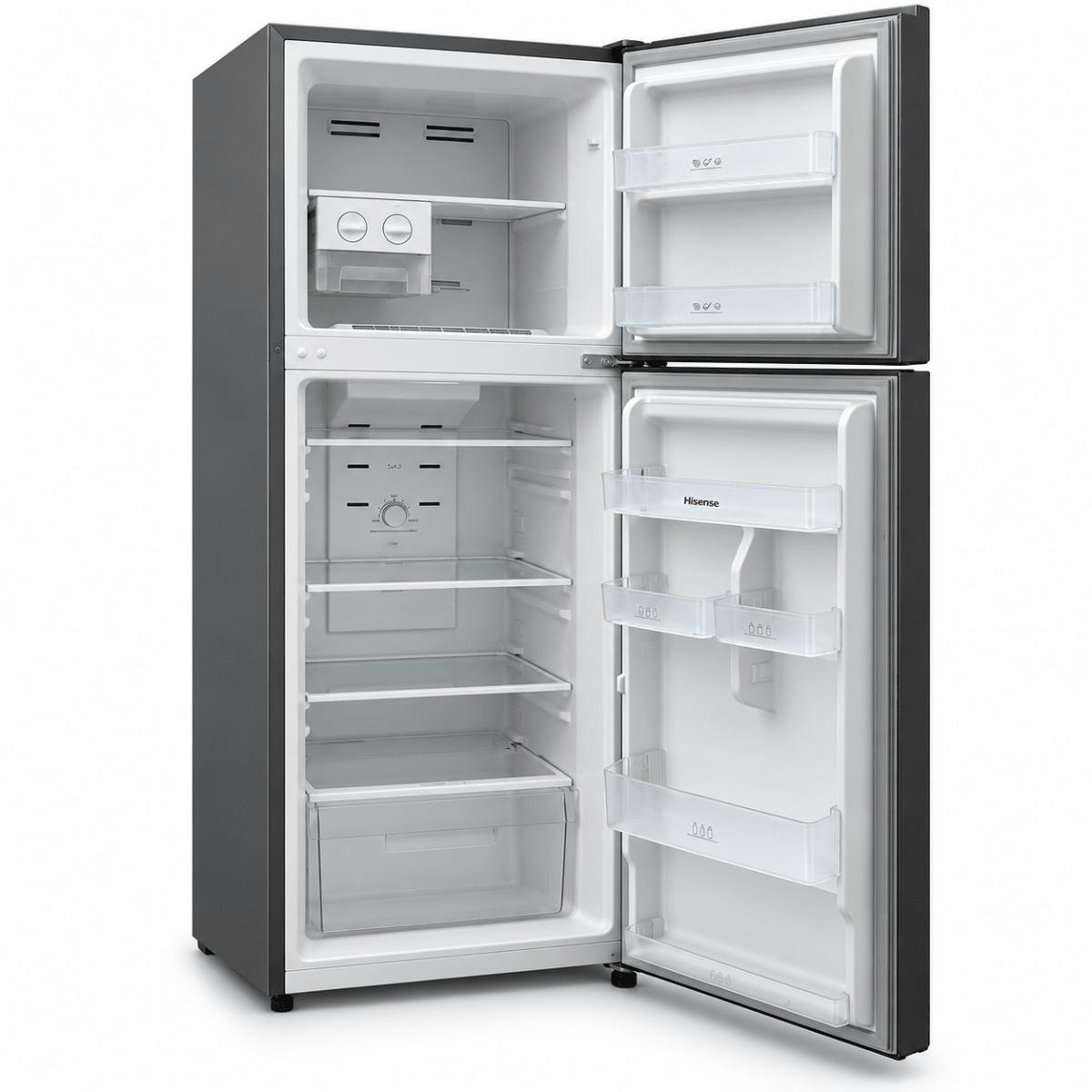 Hisense RT328N4DGN 328L Top Mount No Frost Refrigerator – Silver - Al Thahani Furniture