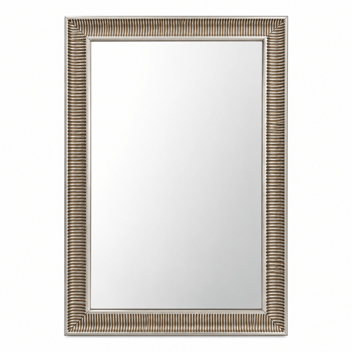 Hitchcock-Butterfield Rectangular Framed Mirror | Antique Silver, 130x90 cm - used 5 months - Al Thahani Furniture
