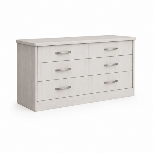 Home Box 6-Drawer Dresser with Integrated Mirror | Modern, 120x45x75/178 cm- used 1 Year - Al Thahani Furniture