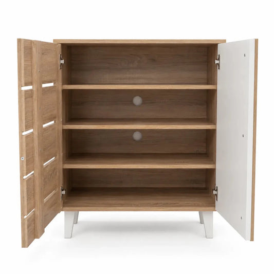 Home Box Alford 12-Pair Shoe Cabinet - used 6 months - Al Thahani Furniture