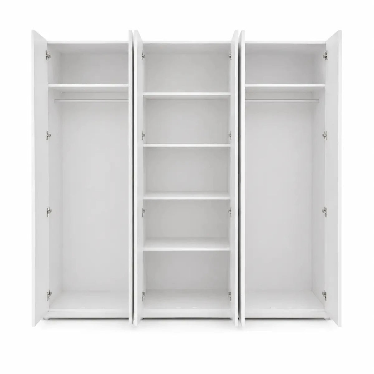 Home Box Artisan 6-Door Wardrobe with 2 Mirrors | Glossy - used 7 months - Al Thahani Furniture