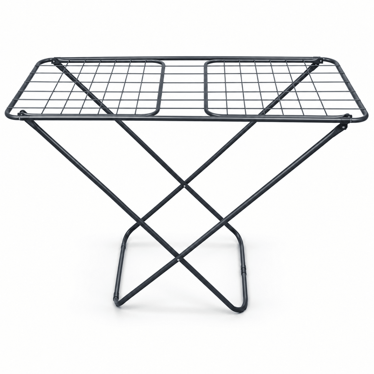Home Box Colin Metallic Foldable Clothes Drying Rack – Grey – 156 × 62 × 99 cm - Al Thahani Furniture