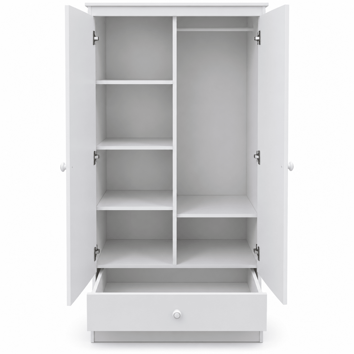 Home Box Ivory 2-Door Wardrobe with Drawer – White – 80 × 40 × 180 cm - Al Thahani Furniture