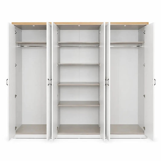Home Box Victoria 6 - Door Wardrobe with Mirrors – used 6 months - althahanifurniture
