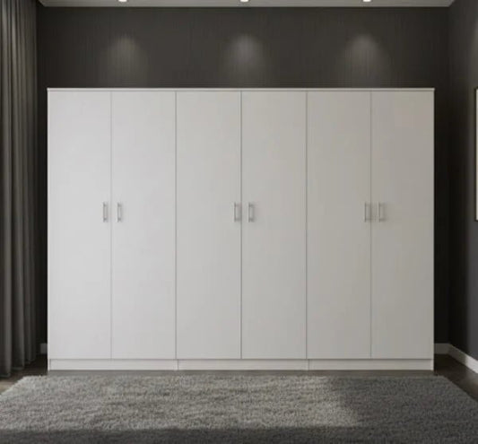 Home Center Otis 6 - Door Wardrobe | Spacious & Customizable, Brand New - althahanifurniture