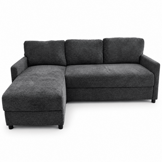 Home Centre Joy 3-Seater Fabric Reversible Corner Sofa – Dark Grey - Al Thahani Furniture