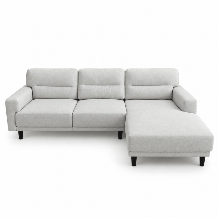 Home Centre Kipper 3-Seater Fabric Right Corner Sofa – Beige – 250 × 160 cm