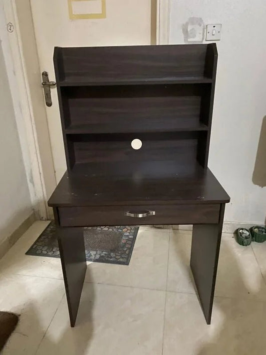 Home Centre Lewis Study Desk with Hutch | Walnut Finish - althahanifurniture