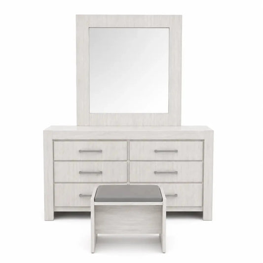 Home R Us Modern King Bedroom Set without Mattress – 4-Piece Suite – used 5 months - Al Thahani Furniture