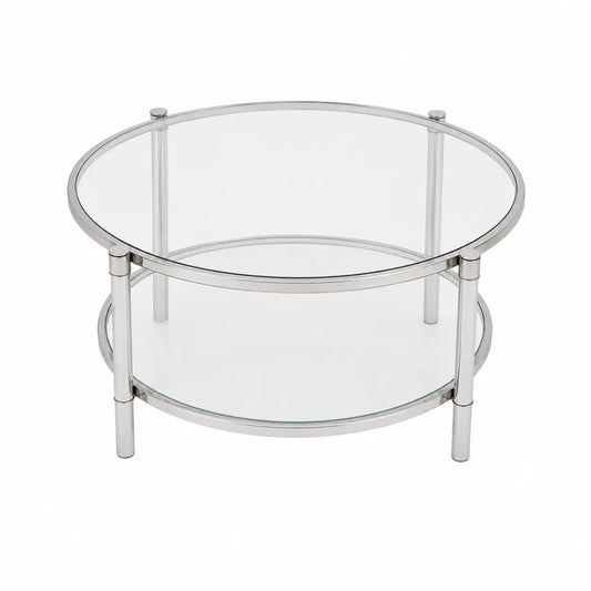 Homes R Us Darren Glass Coffee Table | used 5 months - Al Thahani Furniture