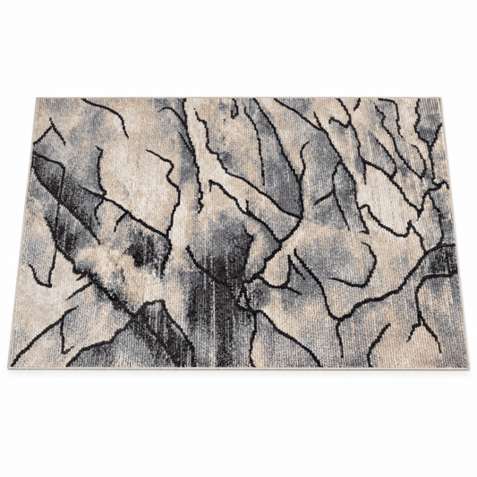 Homes r Us Oslo Abstract Rug – Bone Grey – 160 × 230 cm - Al Thahani Furniture