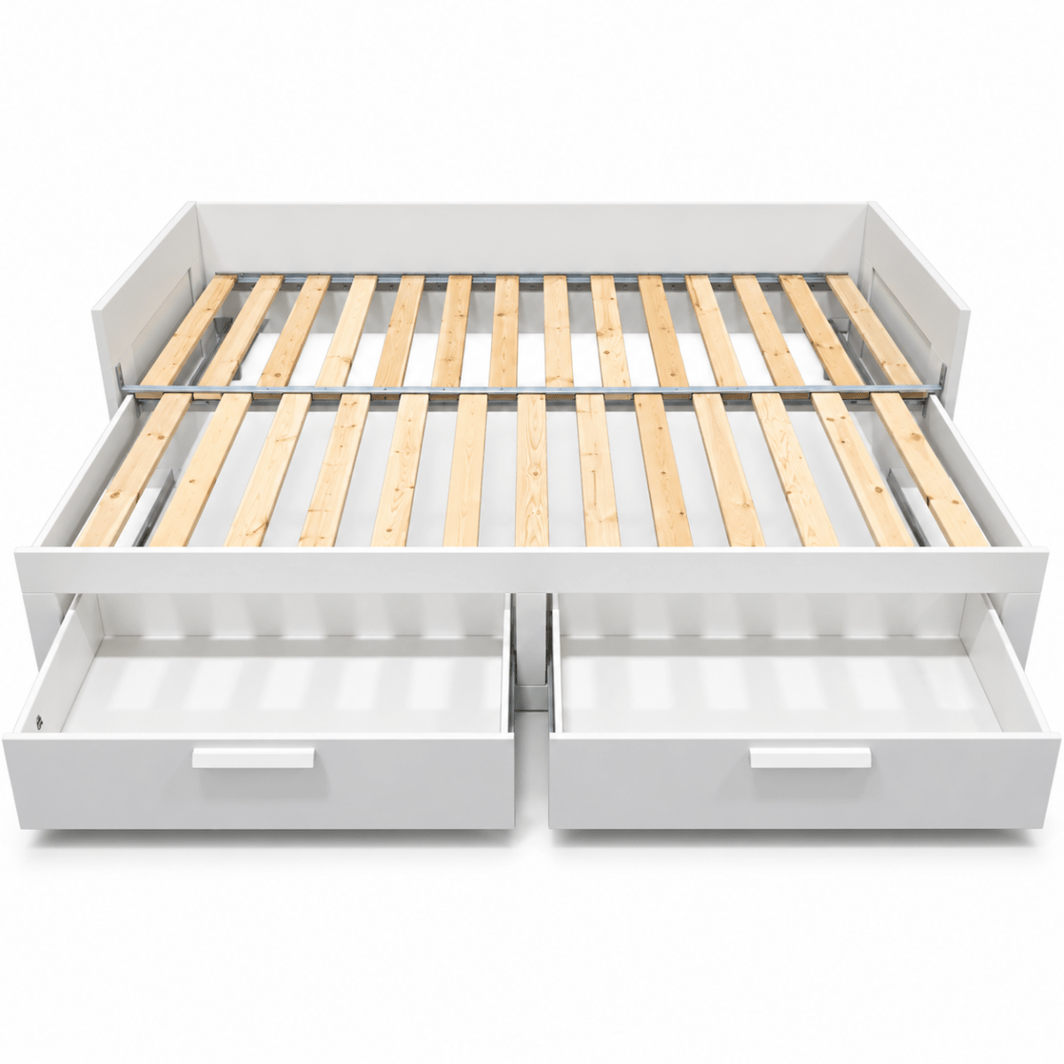 IKEA BRIMNES Extendable Daybed with 2 Storage Drawers – White – 80 × 200 cm - Al Thahani Furniture