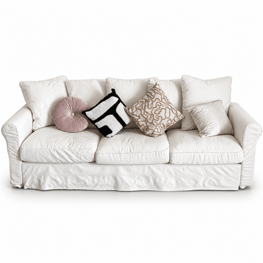 IKEA EKTORP 3-Seater Sofa – Blekinge White – 218 cm - Al Thahani Furniture