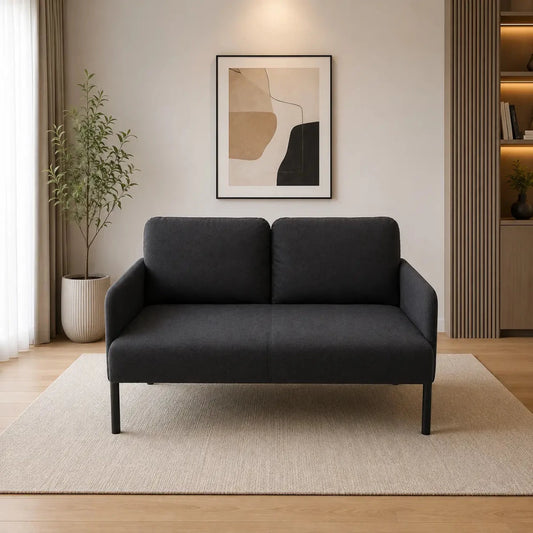 IKEA GLOSTAD 2-Seat Sofa | Knisa Dark Grey - used 5 months - Al Thahani Furniture