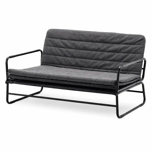 IKEA HAMMARN Sofa - Bed – Dark Grey/Black – 2 - in - 1 Convertible – Spacious 120x190 cm Bed - althahanifurniture
