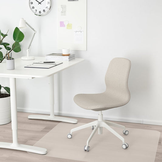IKEA LÅNGFJÄLL Conference Chair – Gunnared Beige, Height Adjustable, Tilt Mechanism - althahanifurniture