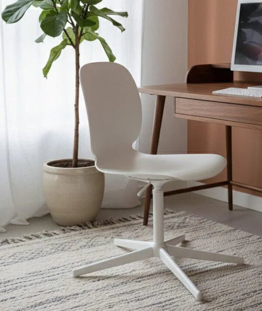 IKEA LOBERGET/MALSKÄR Swivel Chair | White - althahanifurniture