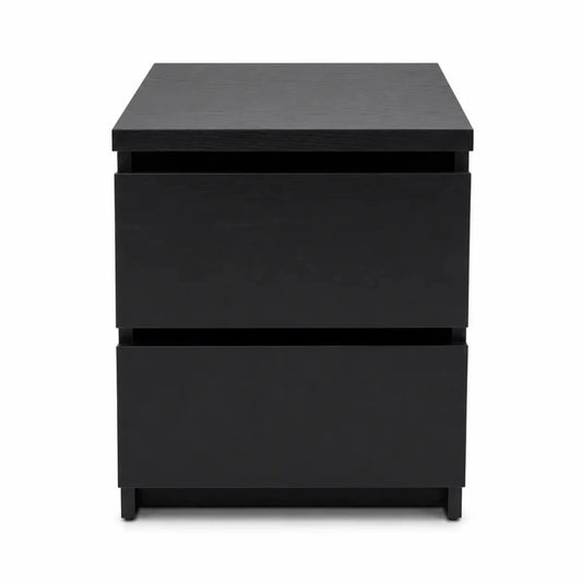 IKEA MALM High Bed Frame | Black-Brown/Luröy, 180x200 cm - used 6 months - Al Thahani Furniture