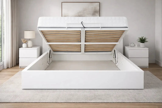 IKEA MALM King Bed Frame with 2 MALM Nightstands – 180x200 cm – Used 5 Months (Excellent Condition) - althahanifurniture