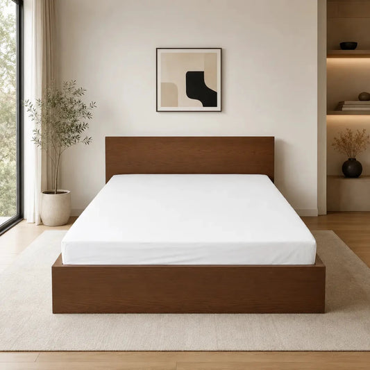 IKEA MALM King Bed with Mattress - used 5 months - Al Thahani Furniture