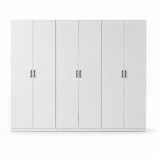 IKEA PAX 6-Door Modular Wardrobe with Mesh Baskets - Al Thahani Furniture