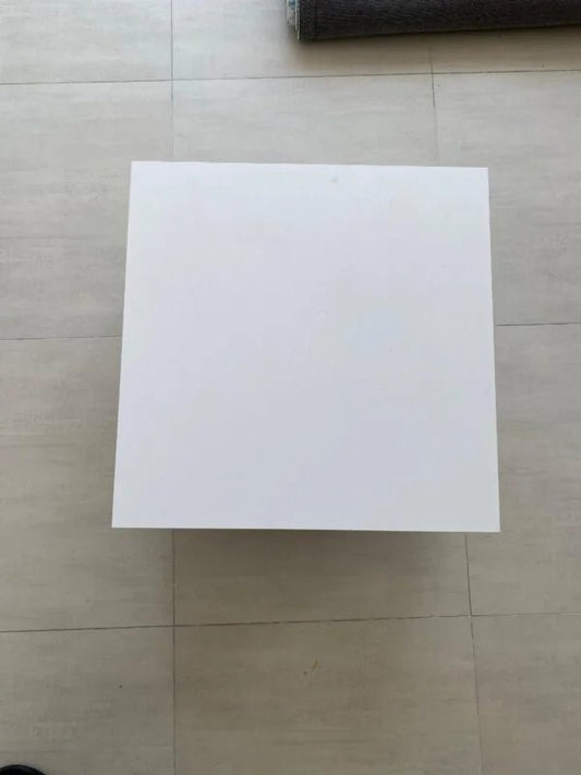 IKEA White Square Coffee Table | Modern Minimalist | Durable Wood - althahanifurniture