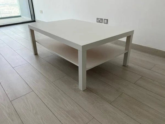 IKEA White Wood Center Table | Solid Construction - althahanifurniture
