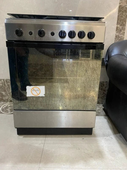 Indesit 60cm Freestanding Gas Cooker | Compact 60x60cm | Auto Ignition & Flame Safety - althahanifurniture